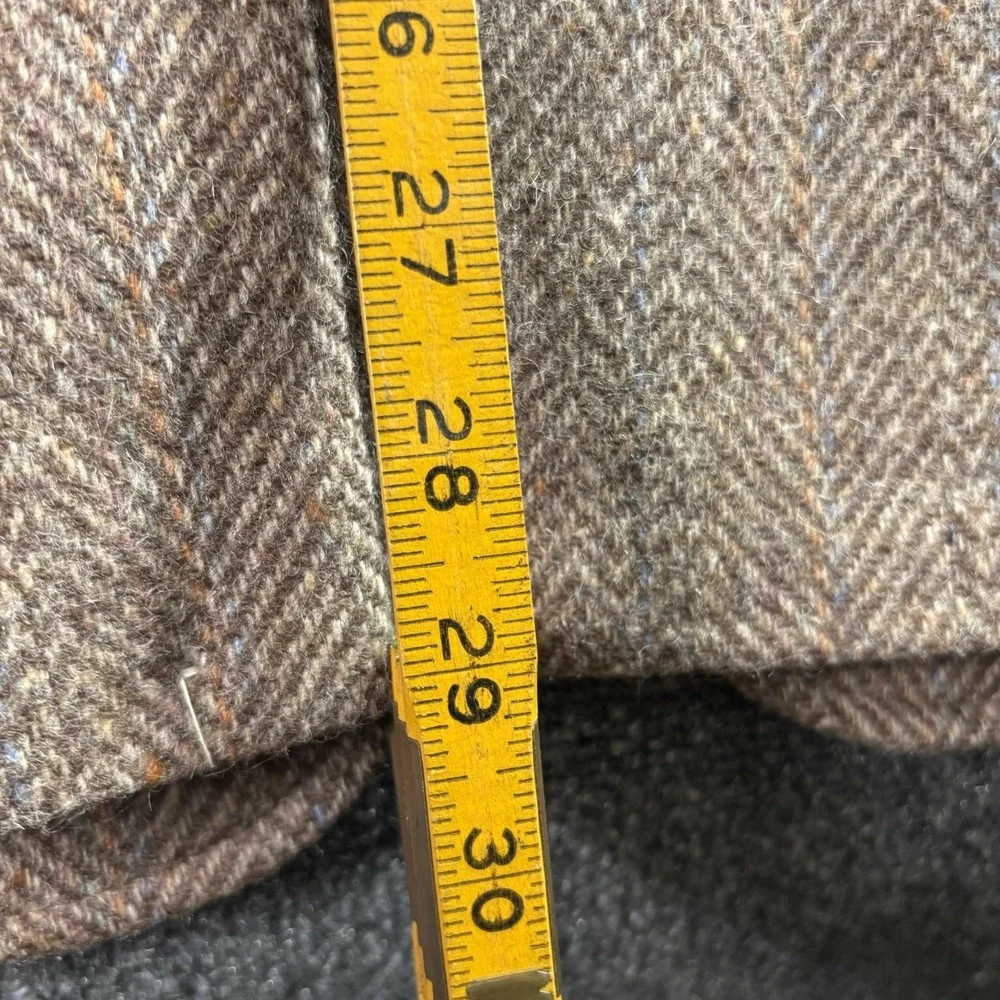 Vtg Levi Strauss Blazer Jacket Men 42R Wool Tweed Sport Coat Herringbone 80s**